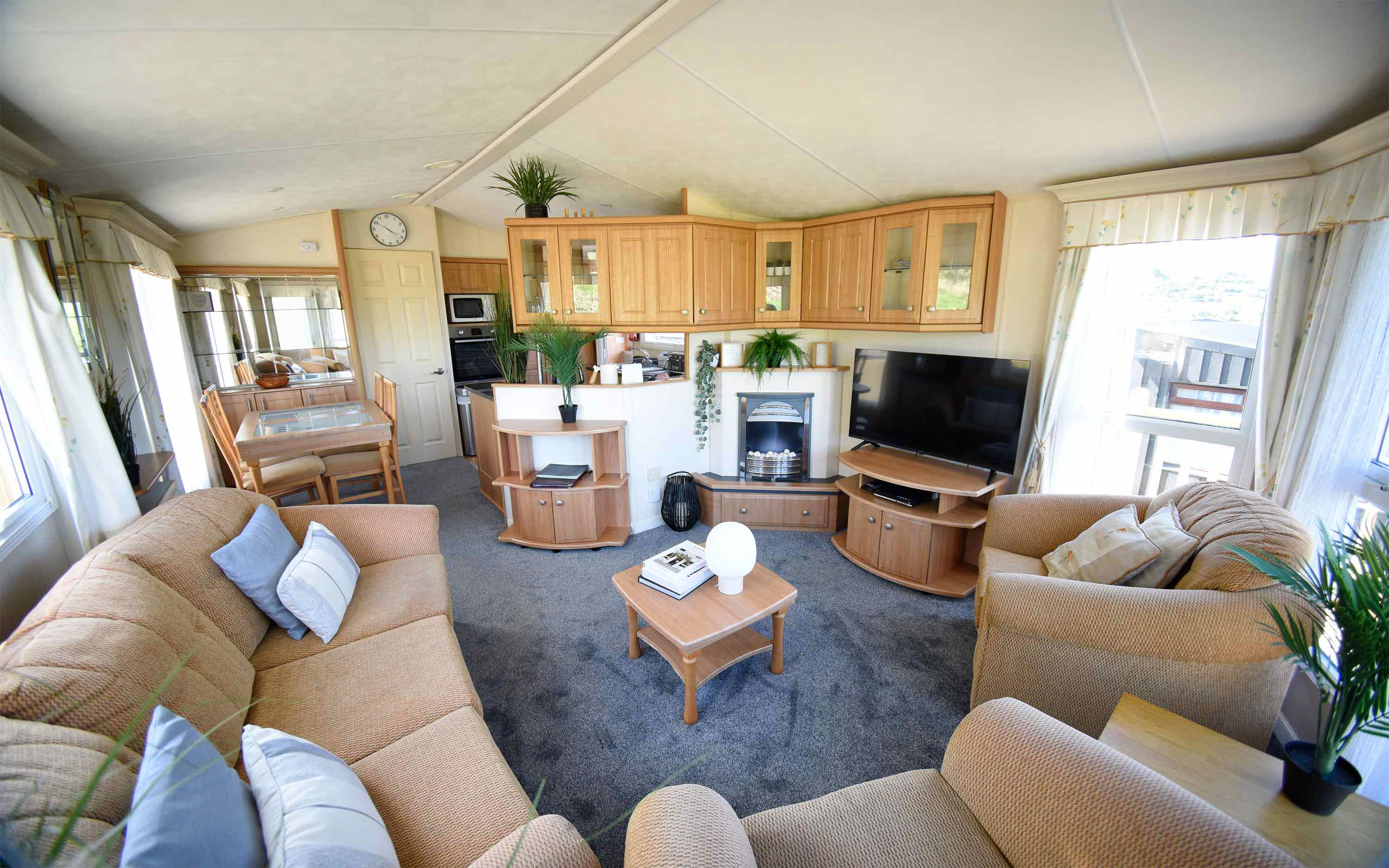Stay in total comfort in Glamaig Caravan part of Caravan Skye self catering accommodation