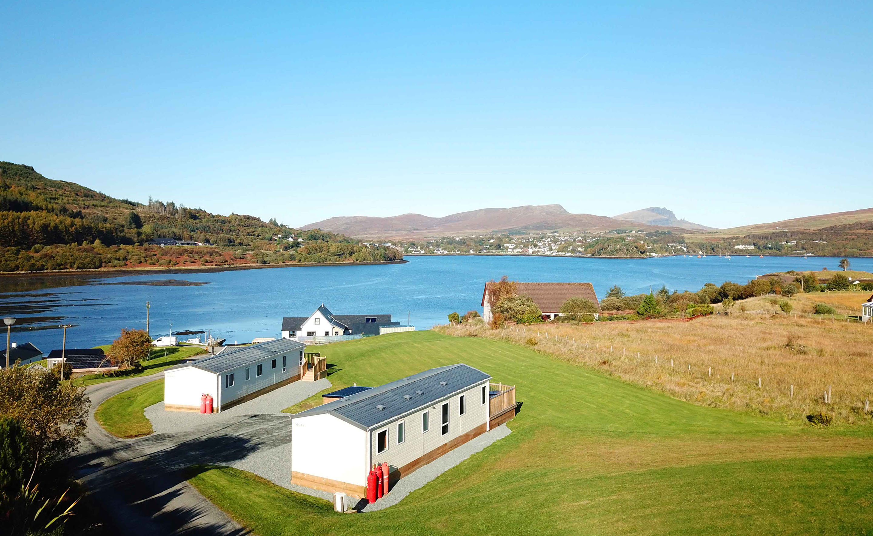 Enjoy the perfect start to your visit on the Isle of Skye and enjoy the sea views at Caravan Skye
