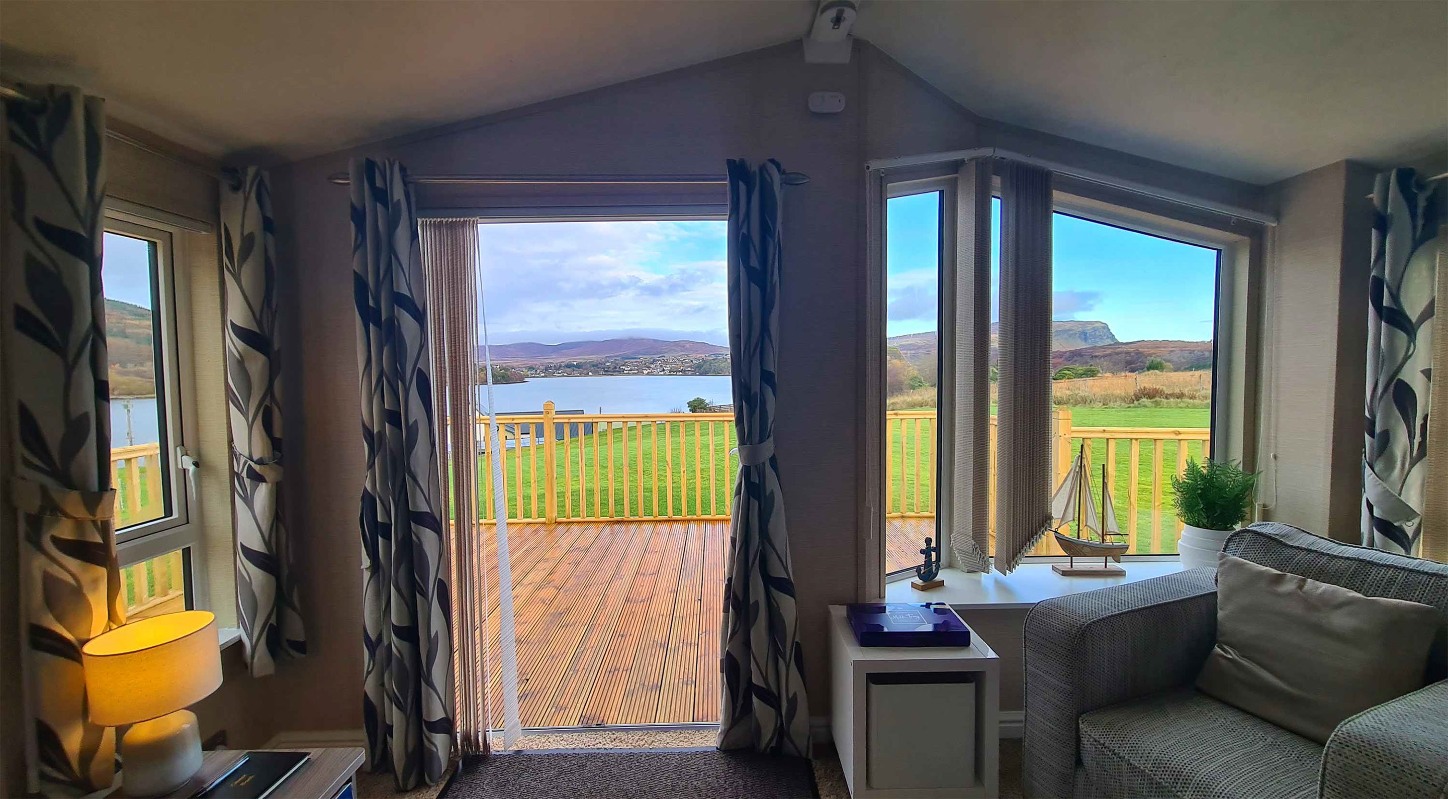 Caravan Skye offers stunning sea views of the Isle of Skye at our self catering accommodation